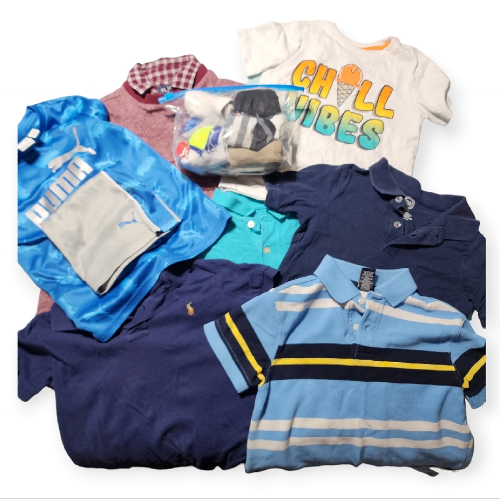 Lot of 7 Boys Tops Size 5